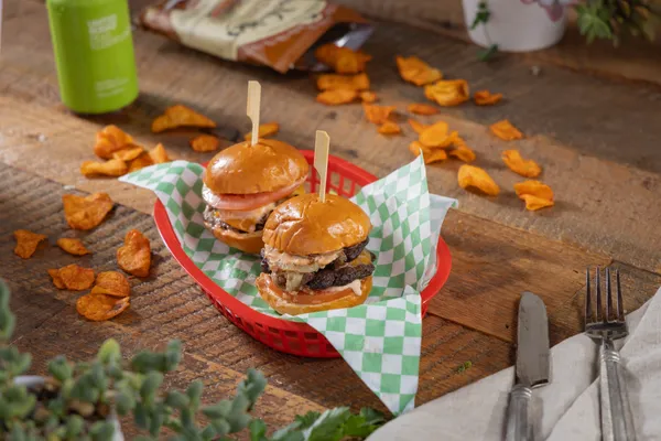Smashburger Sliders at Deli Nerds Costa Mesa